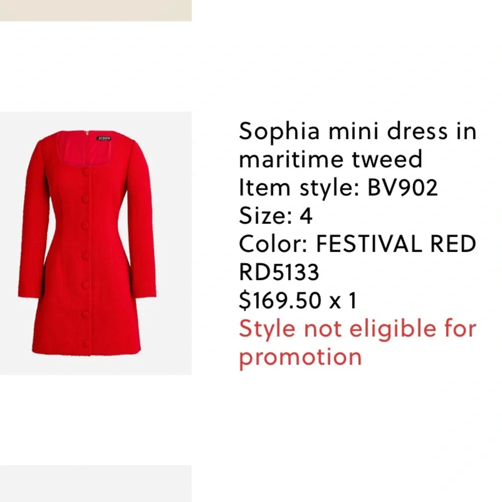 J. Crew Sophia Mini Dress in Maritime Tweed - Picture 2 of 5